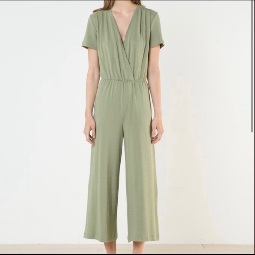 OAK + FORT Green Jumpsuit